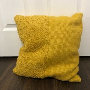 Yellow Throw pillow